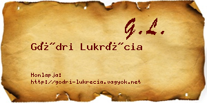 Gödri Lukrécia névjegykártya